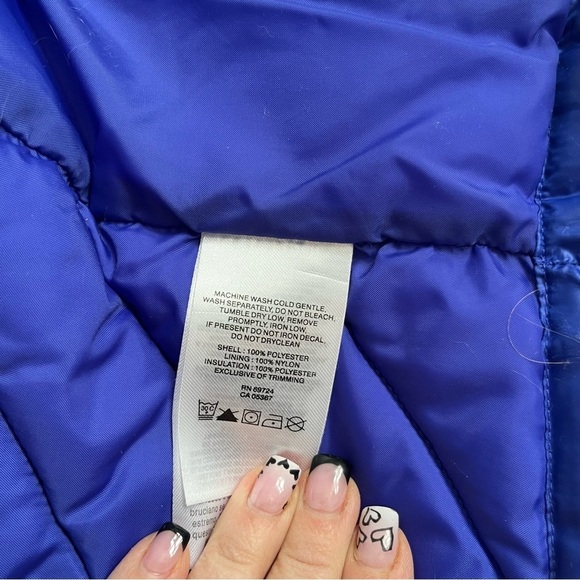 Columbia Kid’s Puffer Vest Purple Blue Size Medium 10-12 Unisex - Picture 9 of 9